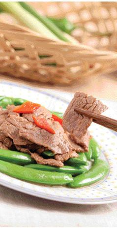 蚝油甜豆牛肉的做法