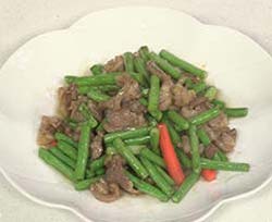 豇豆炒羊肉的做法