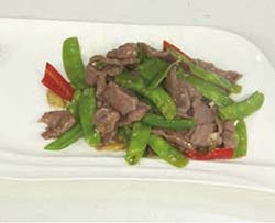 荷兰豆炒牛肉的做法