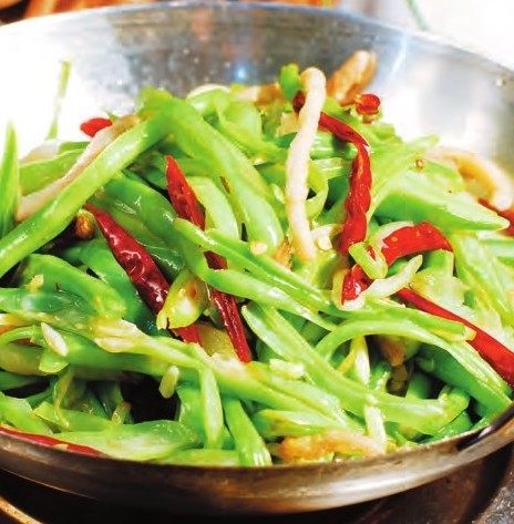 扁豆肉丝钵的做法