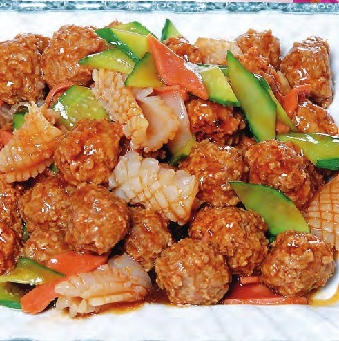三鲜烩肉丸的做法