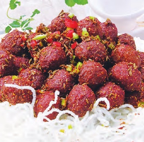 孜然肉丸的做法