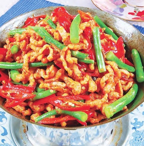 干锅芦笋肉丝的做法