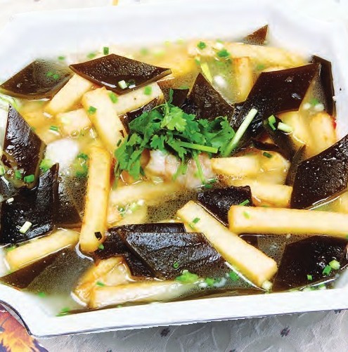 海带土豆条清蒸肉的做法