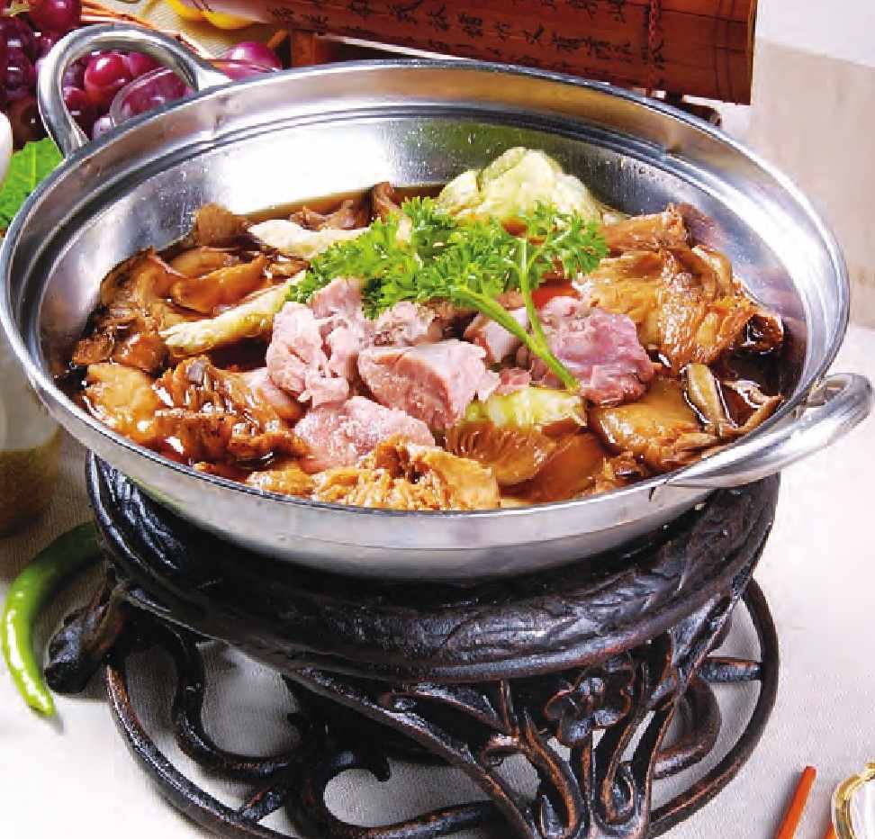 黄油蘑清蒸肉的做法