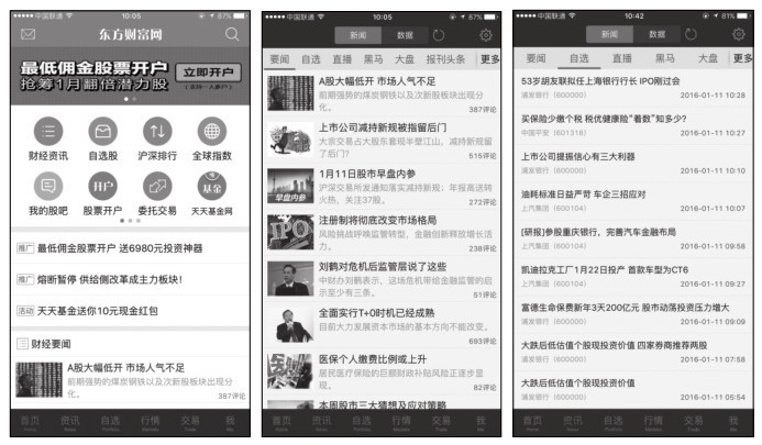 18.4 东方财富手机炒股软件的应用