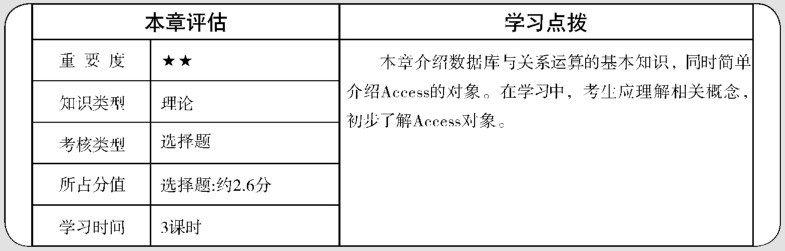 全国计算机等级考试教程二级Access第1章数据库基础