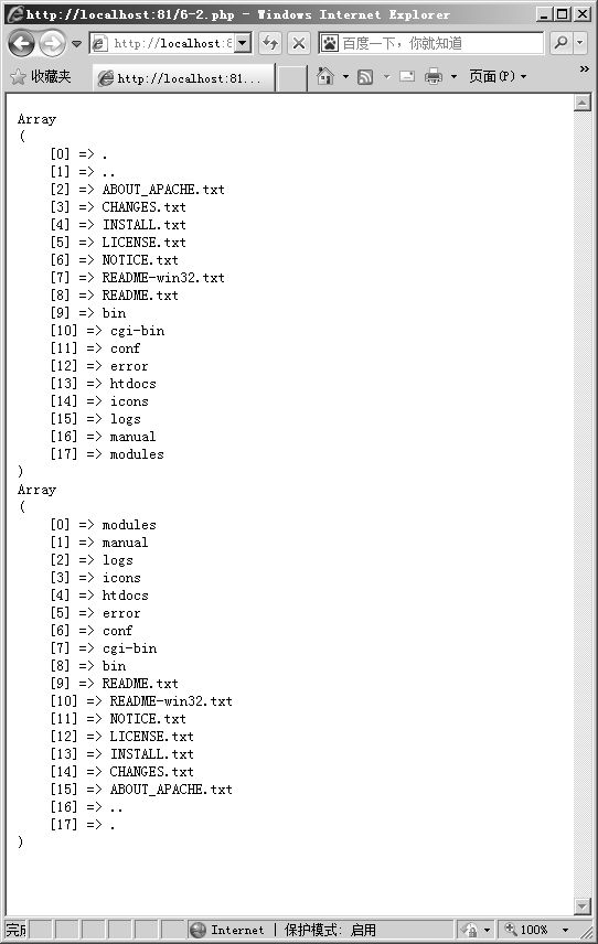 6.1.3列出某一目录下的所有文件