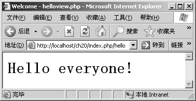 20.5.5CodeIgniter的View（视图）