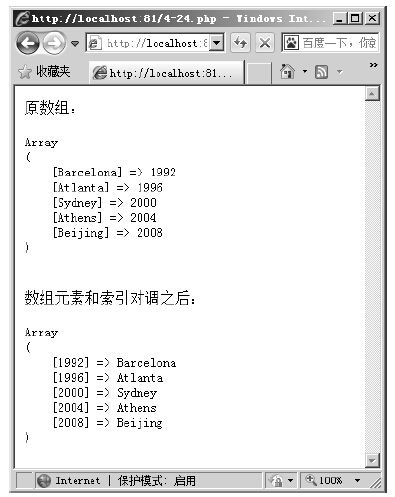 5.13交换数组索引和元素