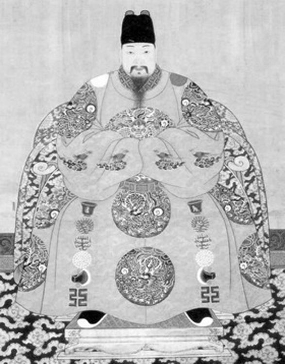崇祯帝自缢景山