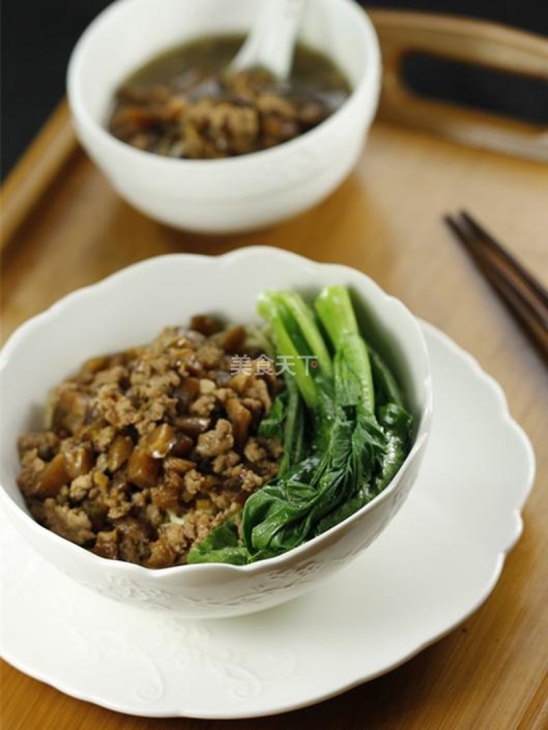 香菇肉末面