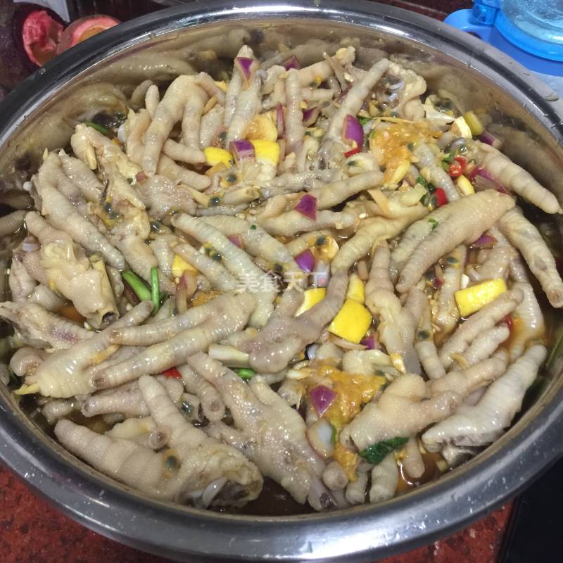 柠檬百香果鸡爪