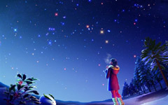 魔幻背景,躺在床上看星空帮她月入2万